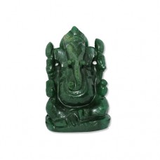 Green Jade Ganesha (Gems Murtis)-GEM-GEN003